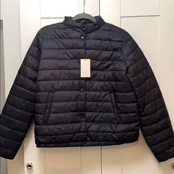 Jackets & Blazers - FIRM! NEW! Black Puffer Coat A New Day MED